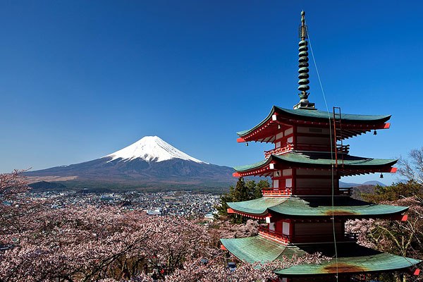 日本_樱花_塔_神祠_富士山_图片大全