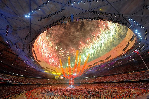 烟花,爆炸,闭幕式,2008北京奥运会,奥运,比赛,国家体育场,中国