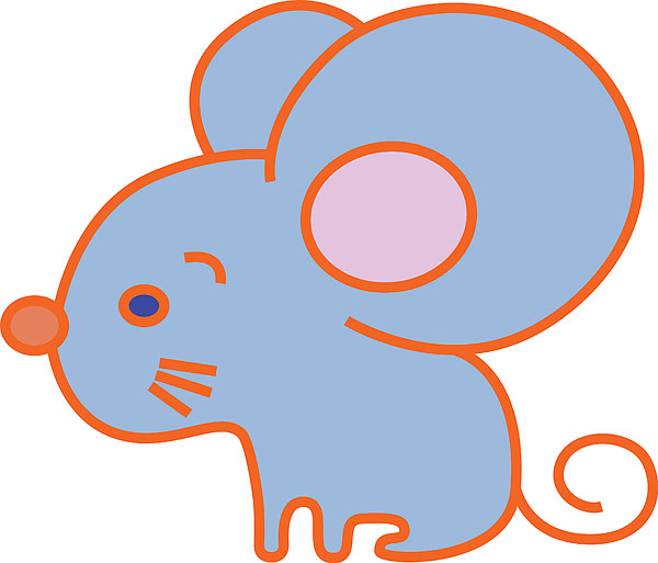 鼠生肖插画