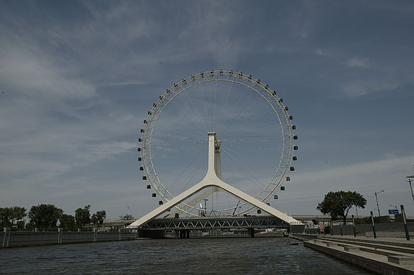 天津海河景观,摩天轮