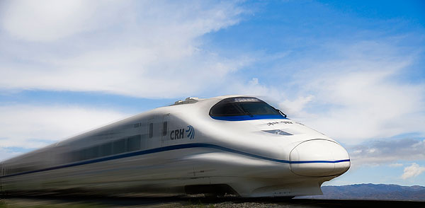 全景图片网:和谐号高速列车