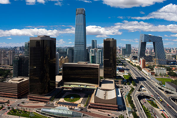 全景图片网:北京cbd国贸央视