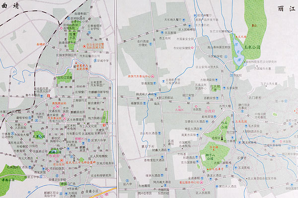 云南曲靖市地图展示