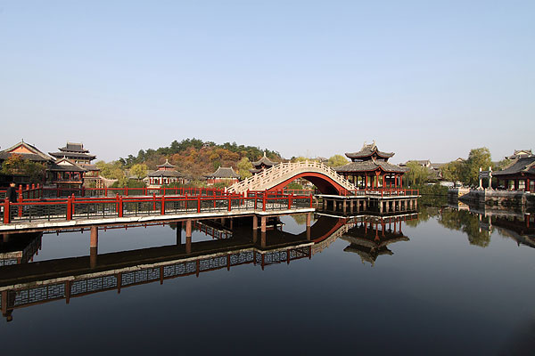浙江横店镇清明上河图旅游景点