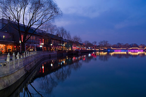 北京后海夜景