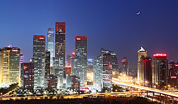 高清天安门北京城市夜景模板下载(图片编号:1 北京西二环金融街图片
