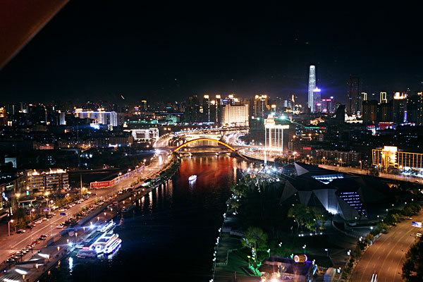 天津市城市风光夜景