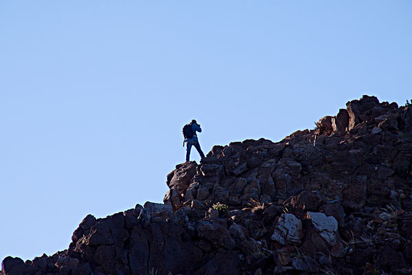 >登山