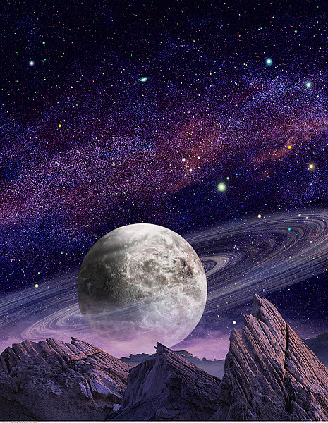 星球,太空,奇幻景观