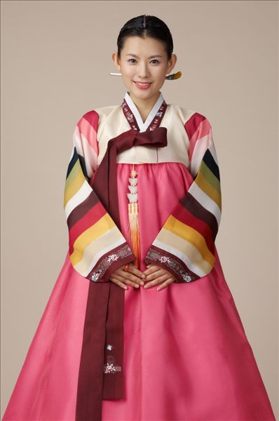 年轻,韩国人,女人,传统服装