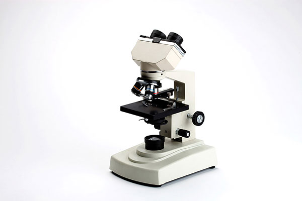 办公室 学生通过显微镜寻找 清原郡,韩国,显微镜 胎儿胸腺 放大镜和