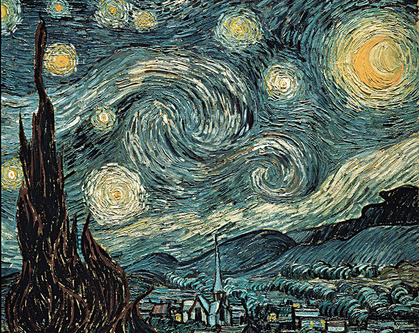 星空,梵高,油,现代艺术博物馆,纽约,美国图片